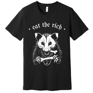 Eat The Rich Possum Anti Fascist Premium T-Shirt