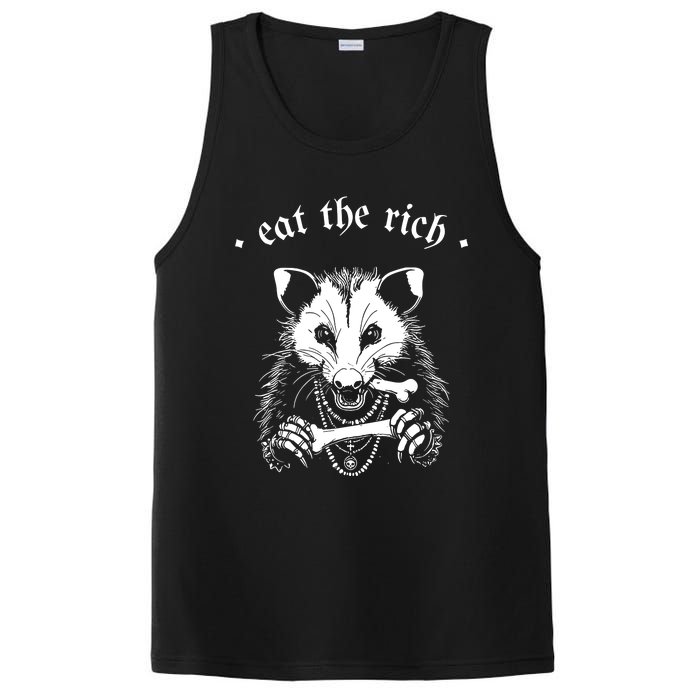 Eat The Rich Possum Anti Fascist PosiCharge Competitor Tank