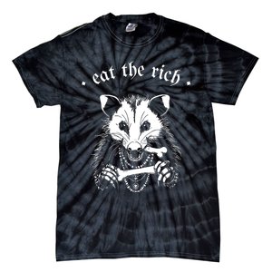 Eat The Rich Possum Anti Fascist Tie-Dye T-Shirt