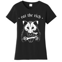 Eat The Rich Possum Anti Fascist Women's T-Shirt