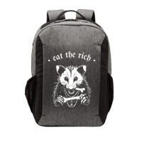 Eat The Rich Possum Anti Fascist Vector Backpack