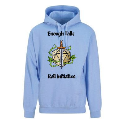 Enough Talk Roll Initiative D20 Rpg Role Playing Unisex Surf Hoodie