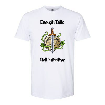 Enough Talk Roll Initiative D20 Rpg Role Playing Softstyle® CVC T-Shirt