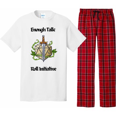 Enough Talk Roll Initiative D20 Rpg Role Playing Pajama Set