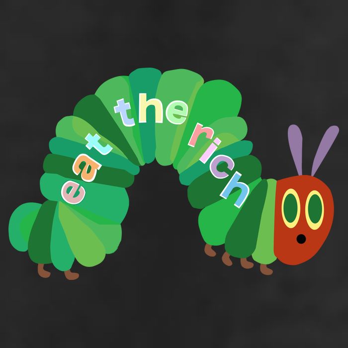 Eat The Richs Hungry Caterpillars 7 Panel Mesh Trucker Snapback Hat
