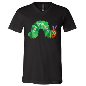 Eat The Richs Hungry Caterpillars V-Neck T-Shirt