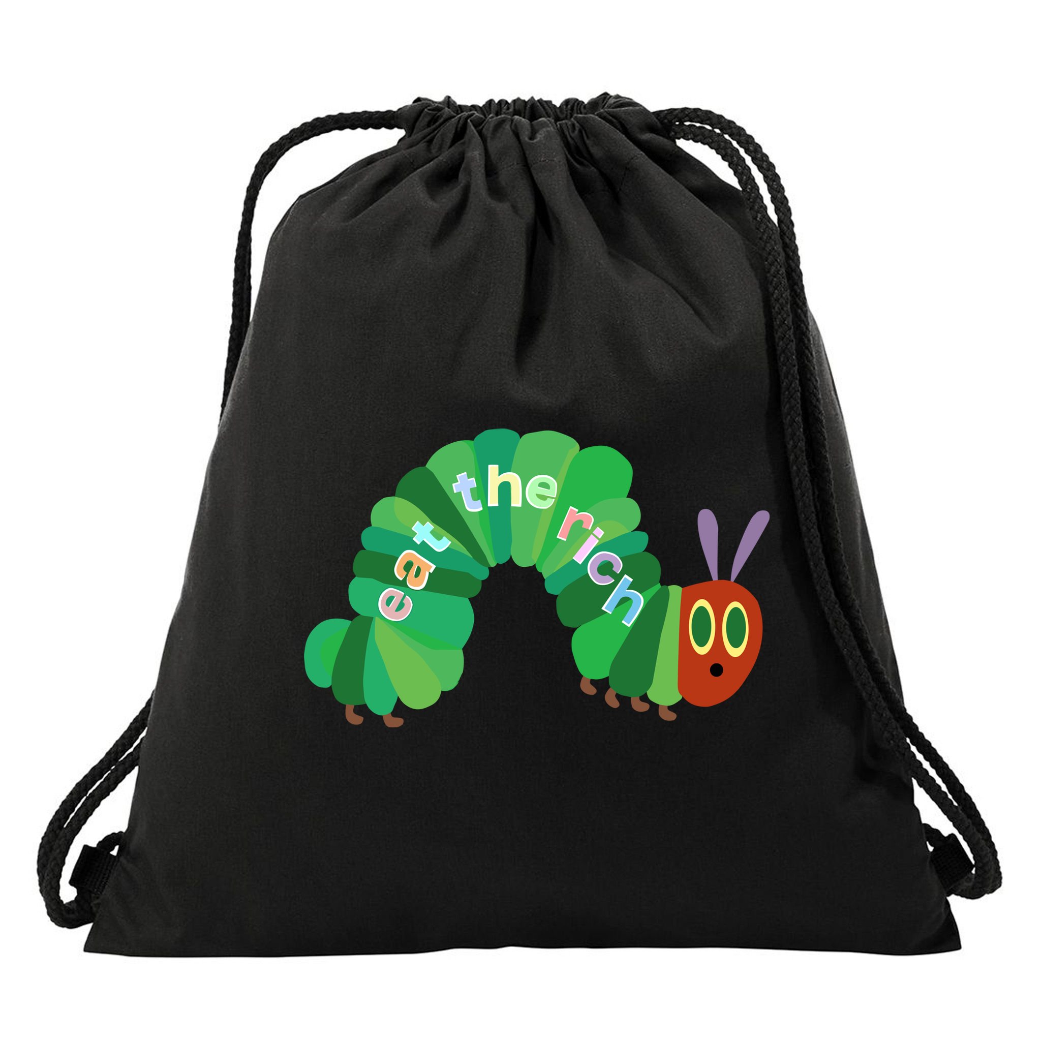 Eat The Richs Hungry Caterpillars Drawstring Bag