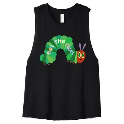 Eat The Richs Hungry Caterpillars Women's Racerback Cropped Tank