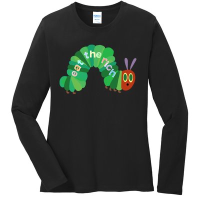 Eat The Richs Hungry Caterpillars Ladies Long Sleeve Shirt