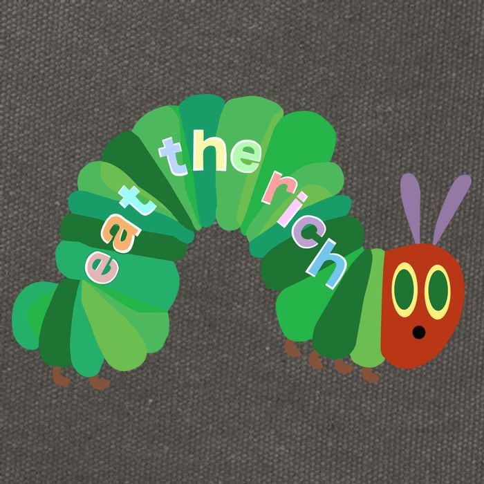 Eat The Richs Hungry Caterpillars Cotton Canvas Backpack