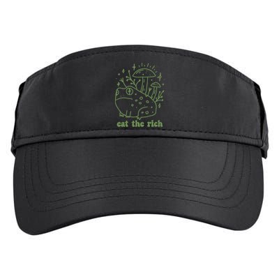 Eat The Rich Frog Anti Capitalist Adult Drive Performance Visor