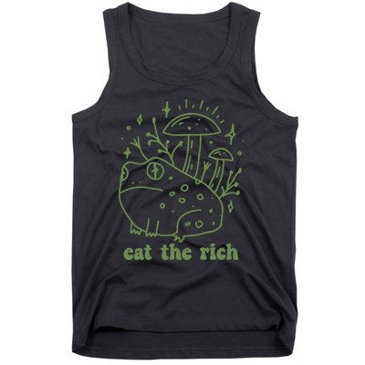 Eat The Rich Frog Anti Capitalist Tank Top