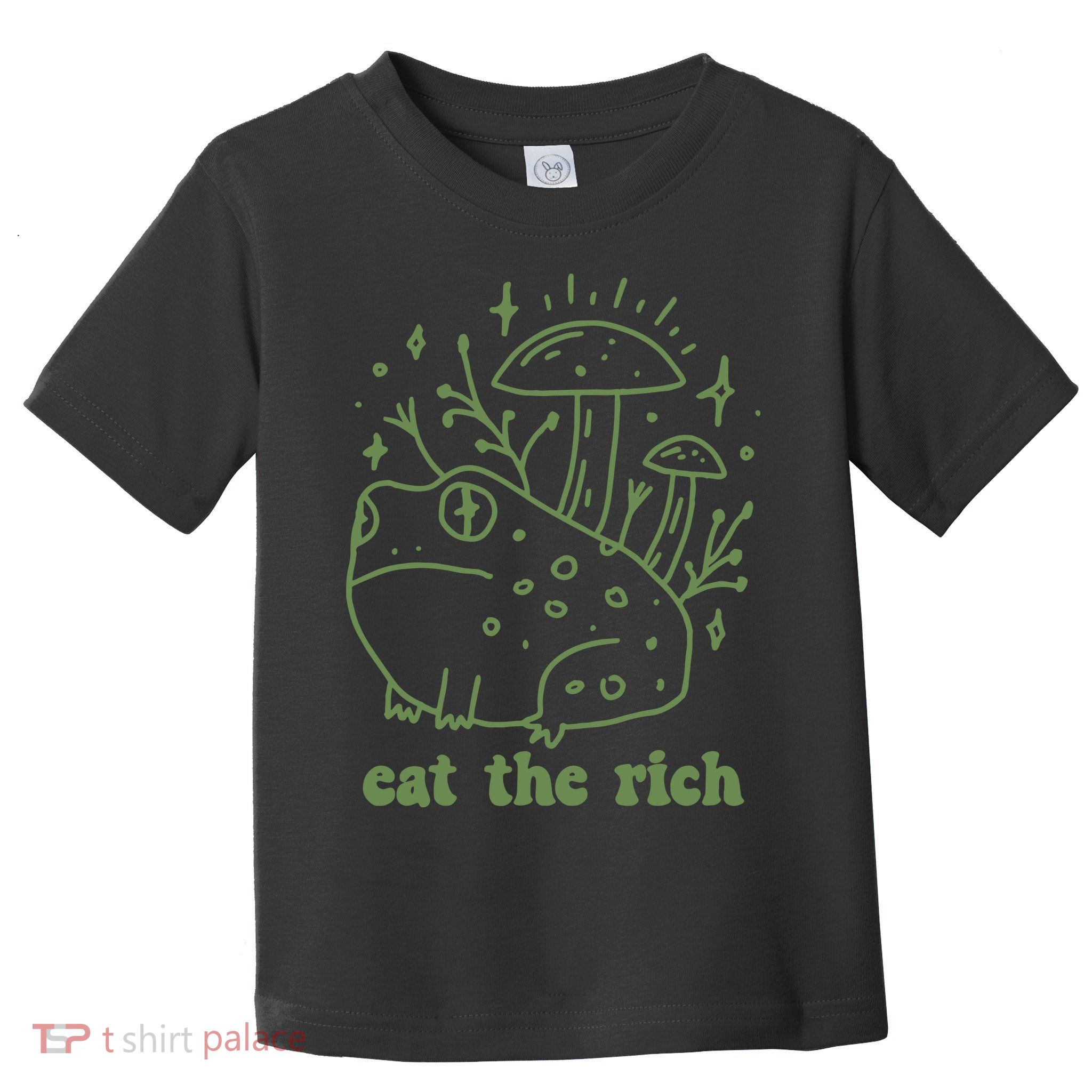 Eat The Rich Frog Anti Capitalist Toddler T-Shirt
