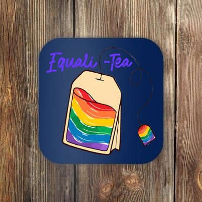 Equali Tea Rainbow Pride Month Lgbt Lgbtq Coaster