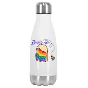 Equali Tea Rainbow Pride Month Lgbt Lgbtq Stainless Steel Insulated Water Bottle