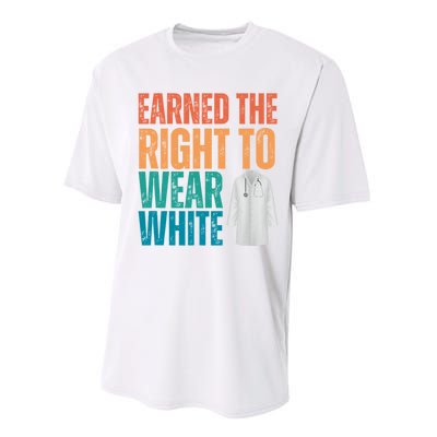 Earned The Right To Wear White White Coat Ceremony Doctor Performance Sprint T-Shirt