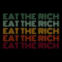 Eat The Rich Socialist Retro Button