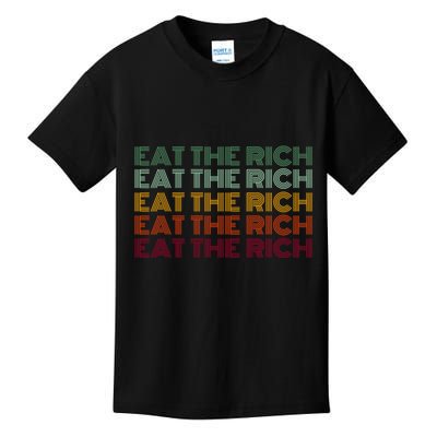 Eat The Rich Socialist Retro Kids T-Shirt