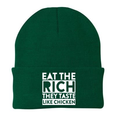 Eat The Rich They Taste Like Chicken Knit Cap Winter Beanie