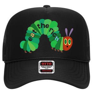 Eat The Rich Hungry Caterpillar High Crown Mesh Back Trucker Hat