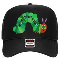 Eat The Rich Hungry Caterpillar High Crown Mesh Back Trucker Hat