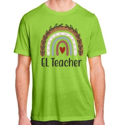 El Teacher Rainbow Heart Adult ChromaSoft Performance T-Shirt