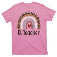 El Teacher Rainbow Heart T-Shirt