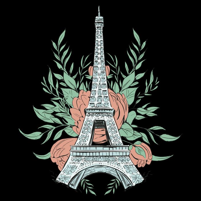 Eiffel Tower Rose Floral Impact Tech Backpack