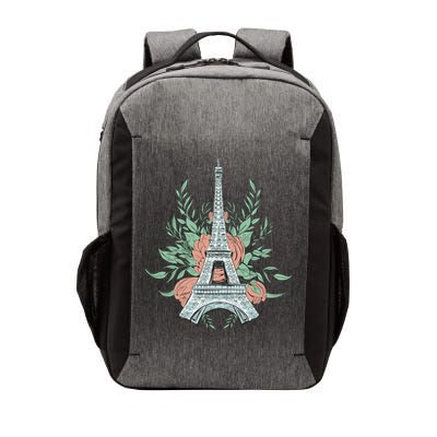 Eiffel Tower Rose Floral Vector Backpack