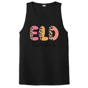 ELD Teacher Retro Leopard Back To School PosiCharge Competitor Tank