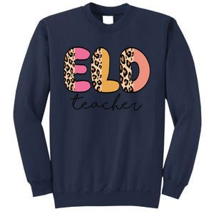 ELD Teacher Retro Leopard Back To School Sweatshirt