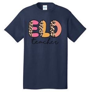 ELD Teacher Retro Leopard Back To School Tall T-Shirt