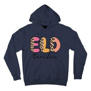 ELD Teacher Retro Leopard Back To School Tall Hoodie