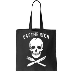 Eat The Rich Funny Anti Capitalism Tee Tote Bag