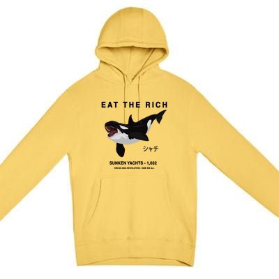 Eat The Rich Orca Revolution 2024 Premium Pullover Hoodie