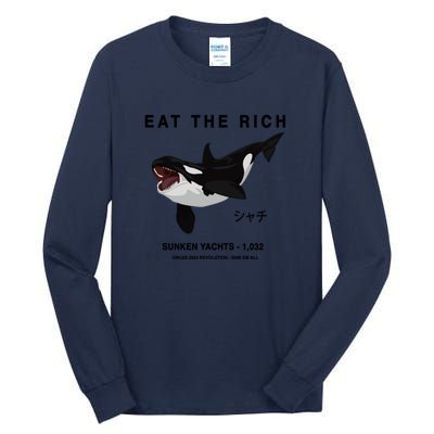 Eat The Rich Orca Revolution 2024 Tall Long Sleeve T-Shirt