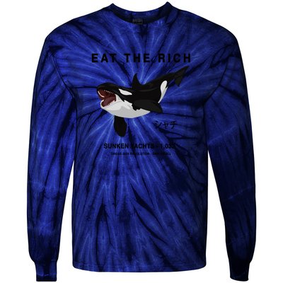 Eat The Rich Orca Revolution 2024 Tie-Dye Long Sleeve Shirt