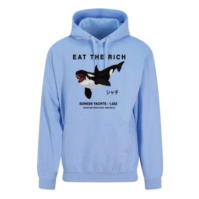 Eat The Rich Orca Revolution 2024 Unisex Surf Hoodie