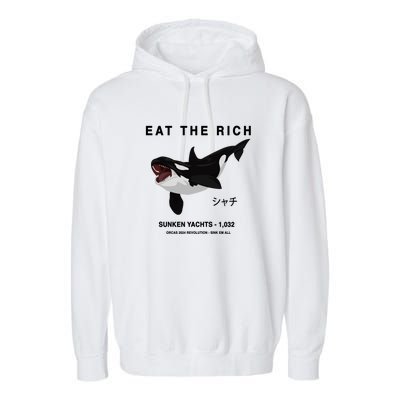 Eat The Rich Orca Revolution 2024 Garment-Dyed Fleece Hoodie