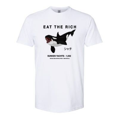 Eat The Rich Orca Revolution 2024 Softstyle CVC T-Shirt