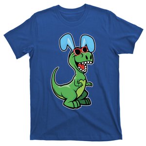 Easter T Rex Dinosaur With Easter Bunny Rabbit Ears Great Gift T-Shirt