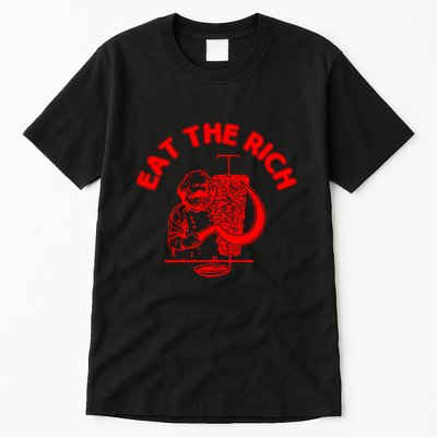 Eat The Rich Doner DöNer Kebab Karl Marx Socialist Hasan Piker Tall T-Shirt
