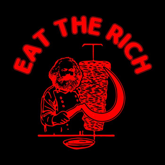 Eat The Rich Doner DöNer Kebab Karl Marx Socialist Hasan Piker City Backpack
