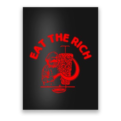 Eat The Rich Doner DöNer Kebab Karl Marx Socialist Hasan Piker Poster