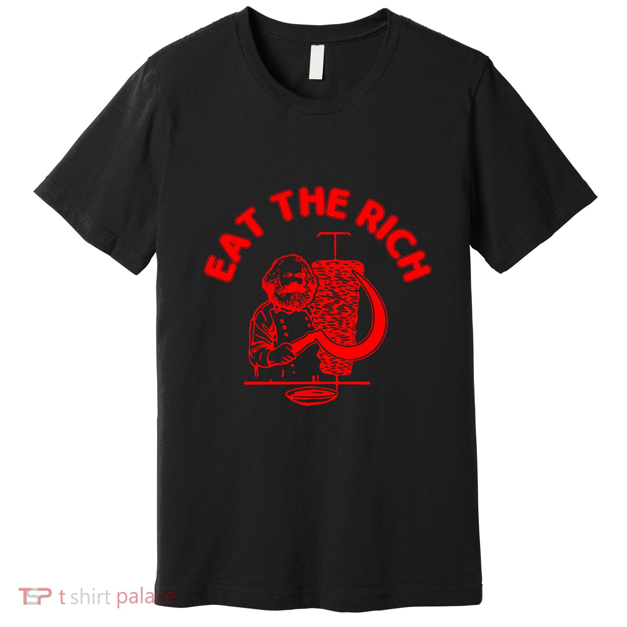 Eat The Rich Doner DöNer Kebab Karl Marx Socialist Hasan Piker Premium T-Shirt