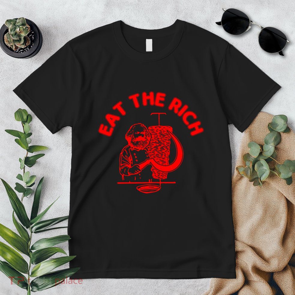 Eat The Rich Doner DöNer Kebab Karl Marx Socialist Hasan Piker Premium T-Shirt