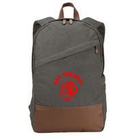 Eat The Rich Doner DöNer Kebab Karl Marx Socialist Hasan Piker Cotton Canvas Backpack