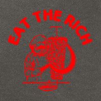 Eat The Rich Doner DöNer Kebab Karl Marx Socialist Hasan Piker Cotton Canvas Backpack