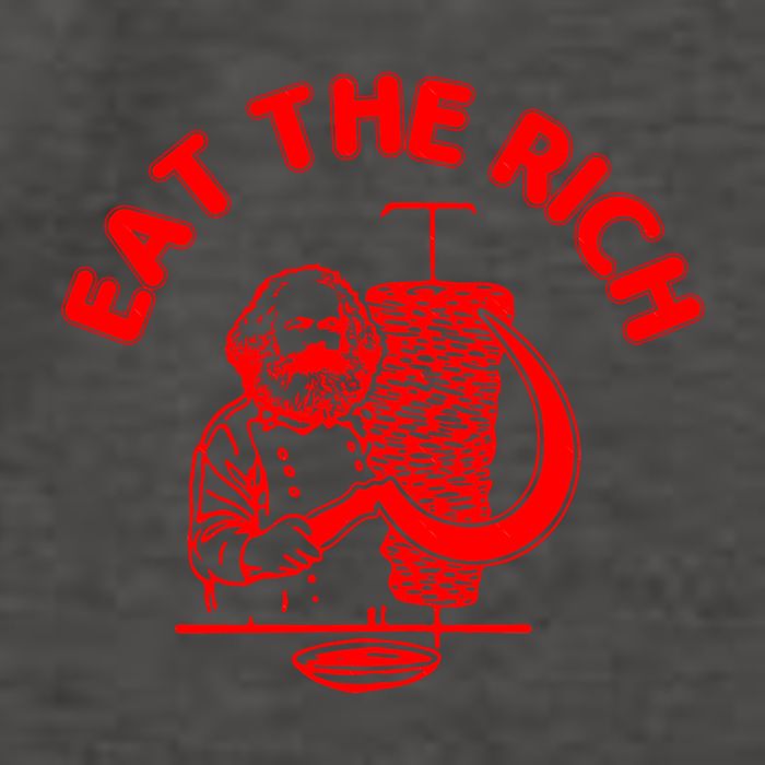 Eat The Rich Doner DöNer Kebab Karl Marx Socialist Hasan Piker Vector Backpack