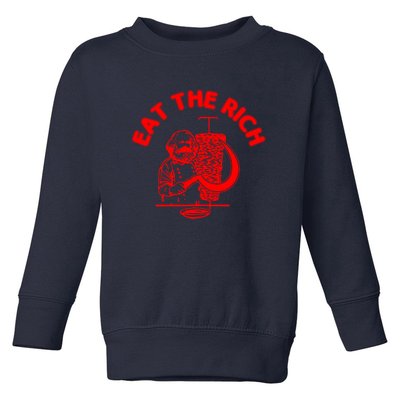 Eat The Rich Doner DöNer Kebab Karl Marx Socialist Hasan Piker Toddler Sweatshirt